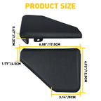 Set of 2 Running Board End Caps for Ford F-150 (2015–2022) Black