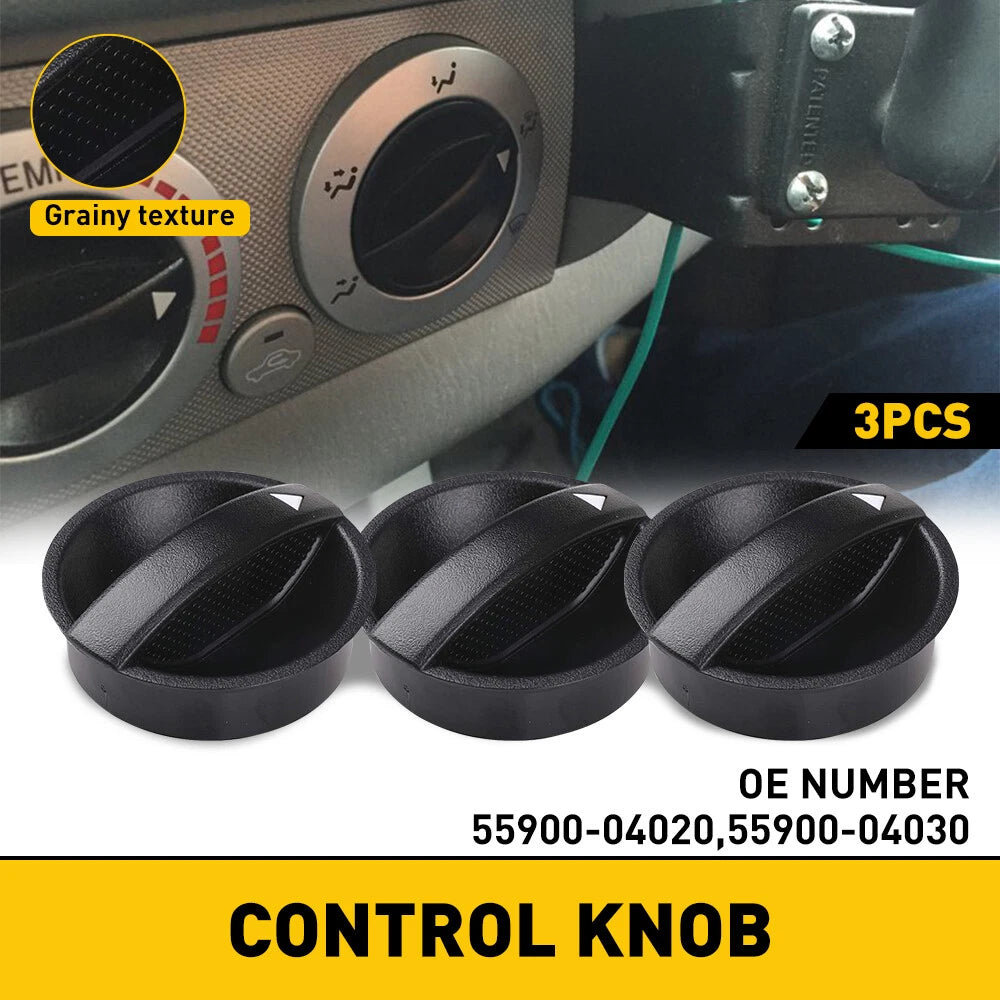 3PC Control Knob Dials for Toyota Tacoma (2005–2023)