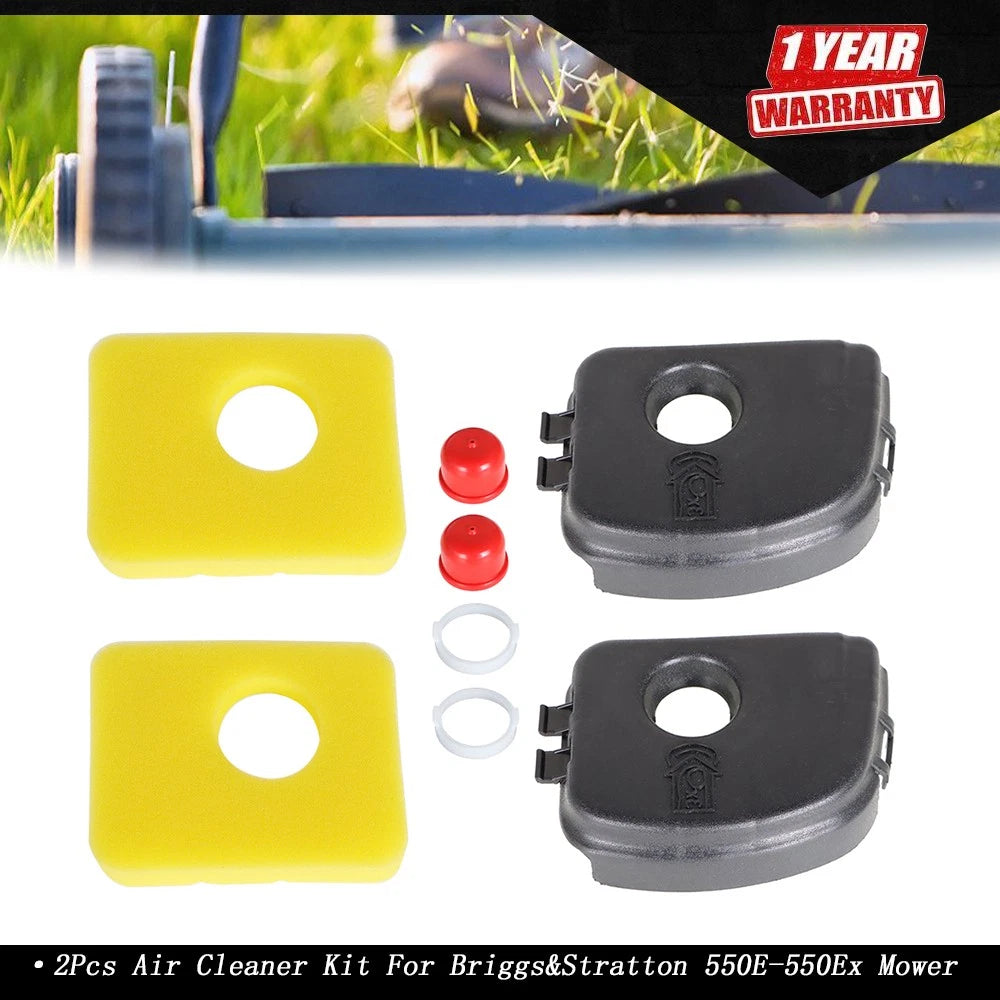 2Pcs Air Cleaner Kit for 550E-550EX Series Engines