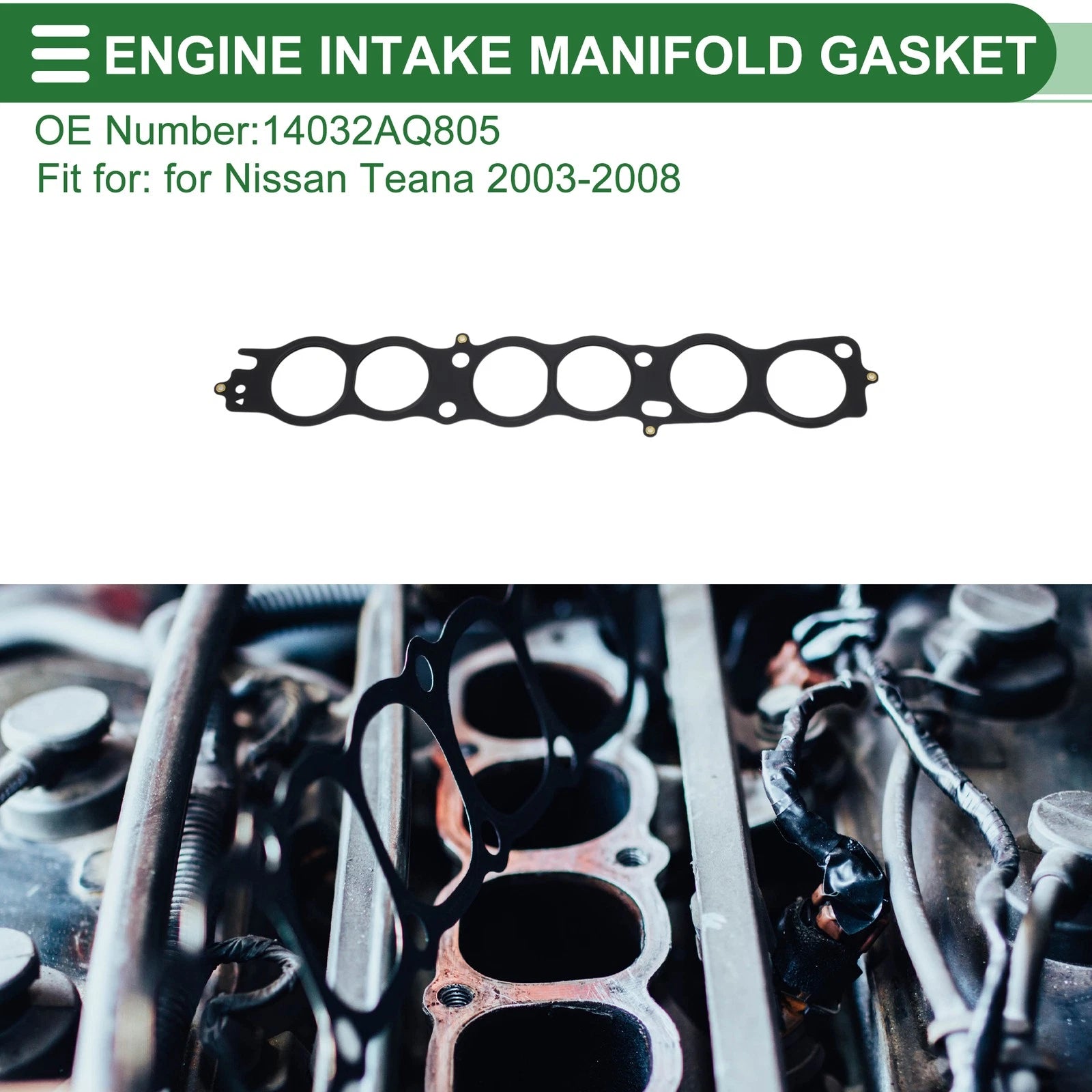 Engine Intake Manifold Gasket for Nissan Teana (2003–2008) No. 14032AQ805