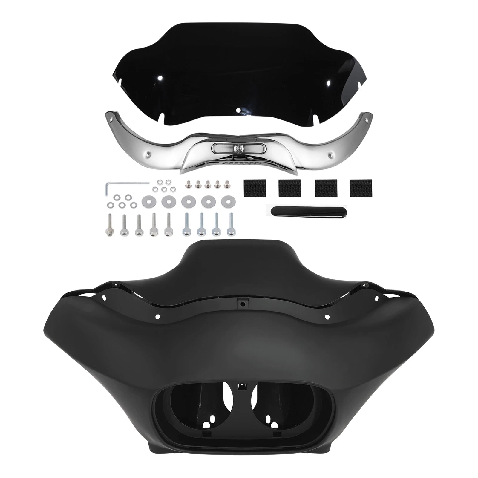 Inner Outer Fairing & 9.5'' Windshield Trim for Harley Road Glide (2004–2013)
