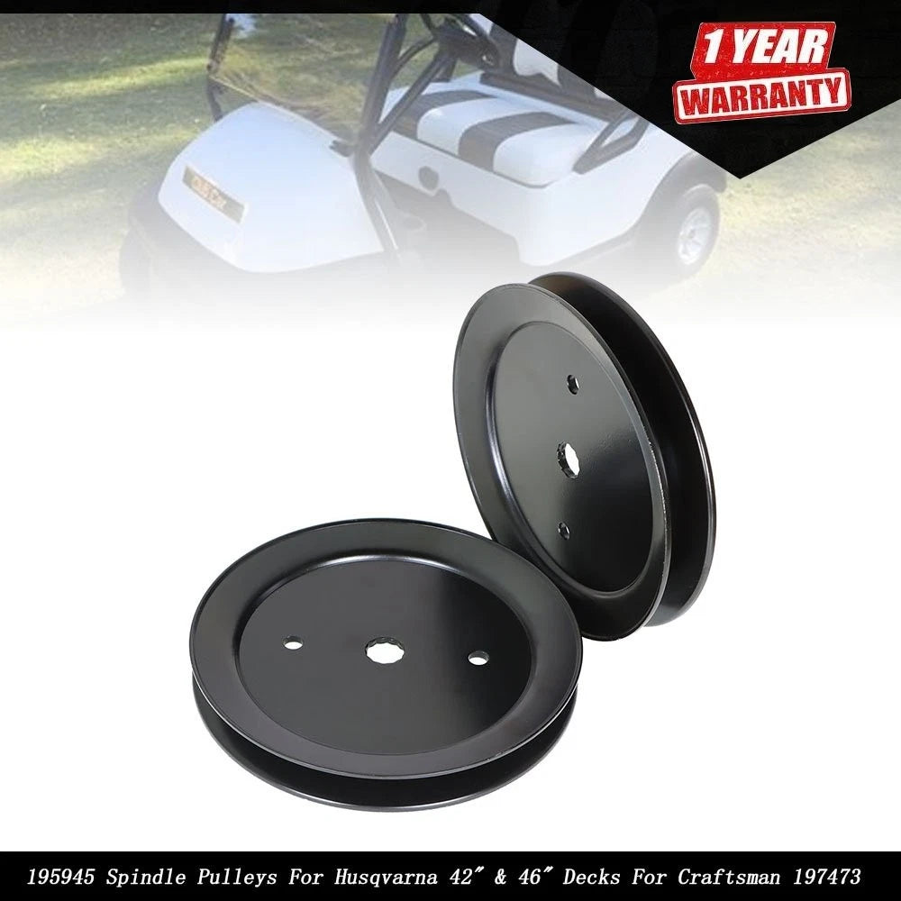 2 Pack Spindle Pulleys for Husqvarna 42" & 46" Decks