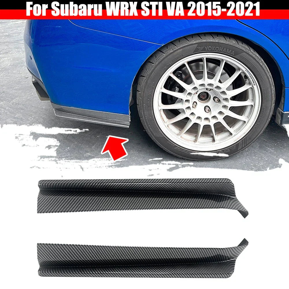 Set Rear Bumper Aprons Spats Carbon-ST for Subaru WRX STI (2015-2021)
