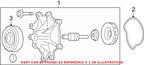 Genuine OEM Engine Water Pump for Dodge Durango 4.7 V8 (2003) 53022189AH