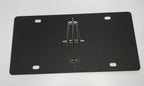 License Plate Emblem Mirrored Black Steel for Lincoln Town Car (1986–2011)