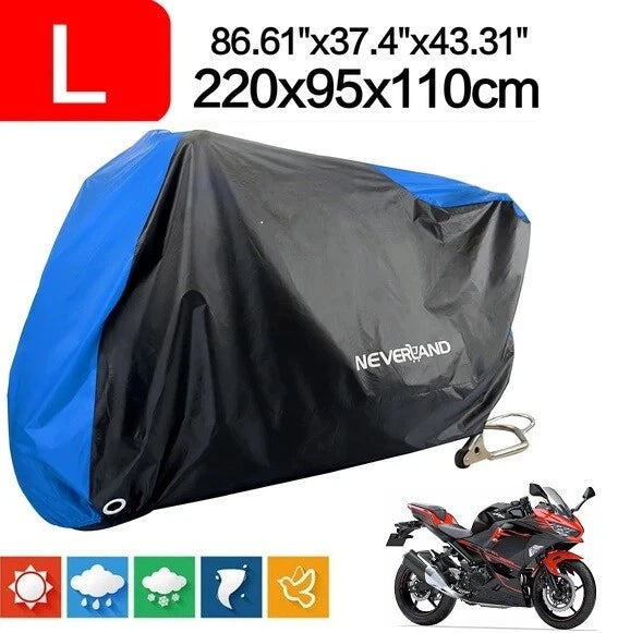 Motorcycle Bike Scooter Cover Waterproof L Size (Universal Fit)