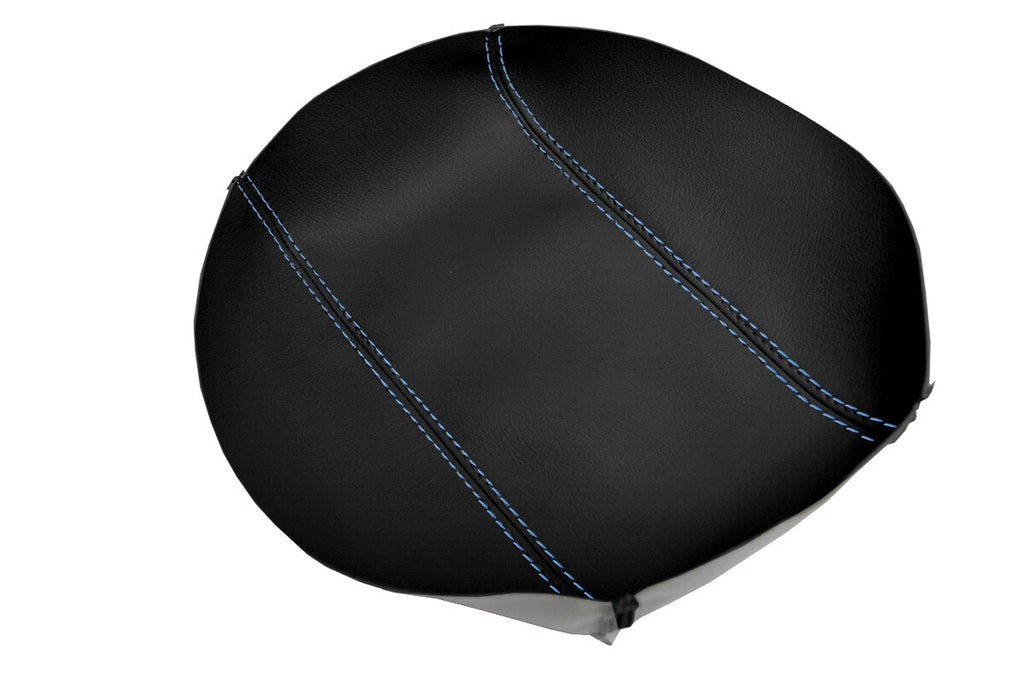 Leather Console Lid Armrest Cover for Honda Element (2007–2010) Blue Stitch