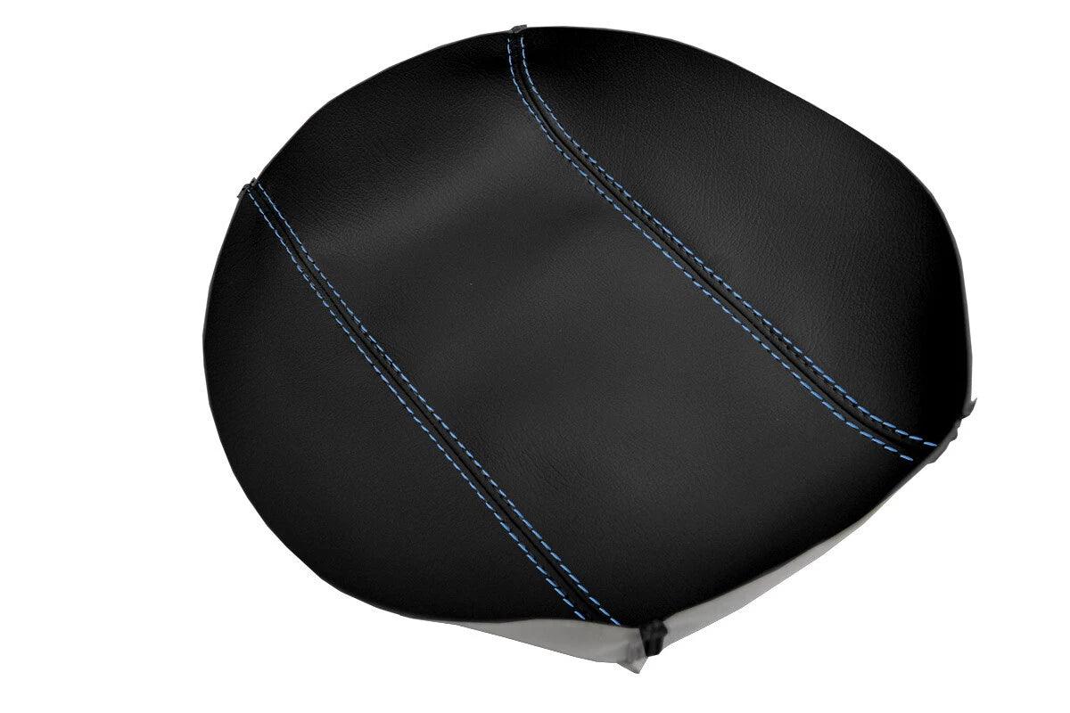 Leather Console Lid Armrest Cover for Honda Element (2007–2010) Blue Stitch