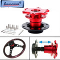 Steering Wheel Quick Release Hub Racing Adapter Snap Off Boss Kit Universal