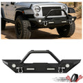 Front Bumper with LED Lights & D-Rings for Jeep Wrangler JK & Unlimited (2007–2024)