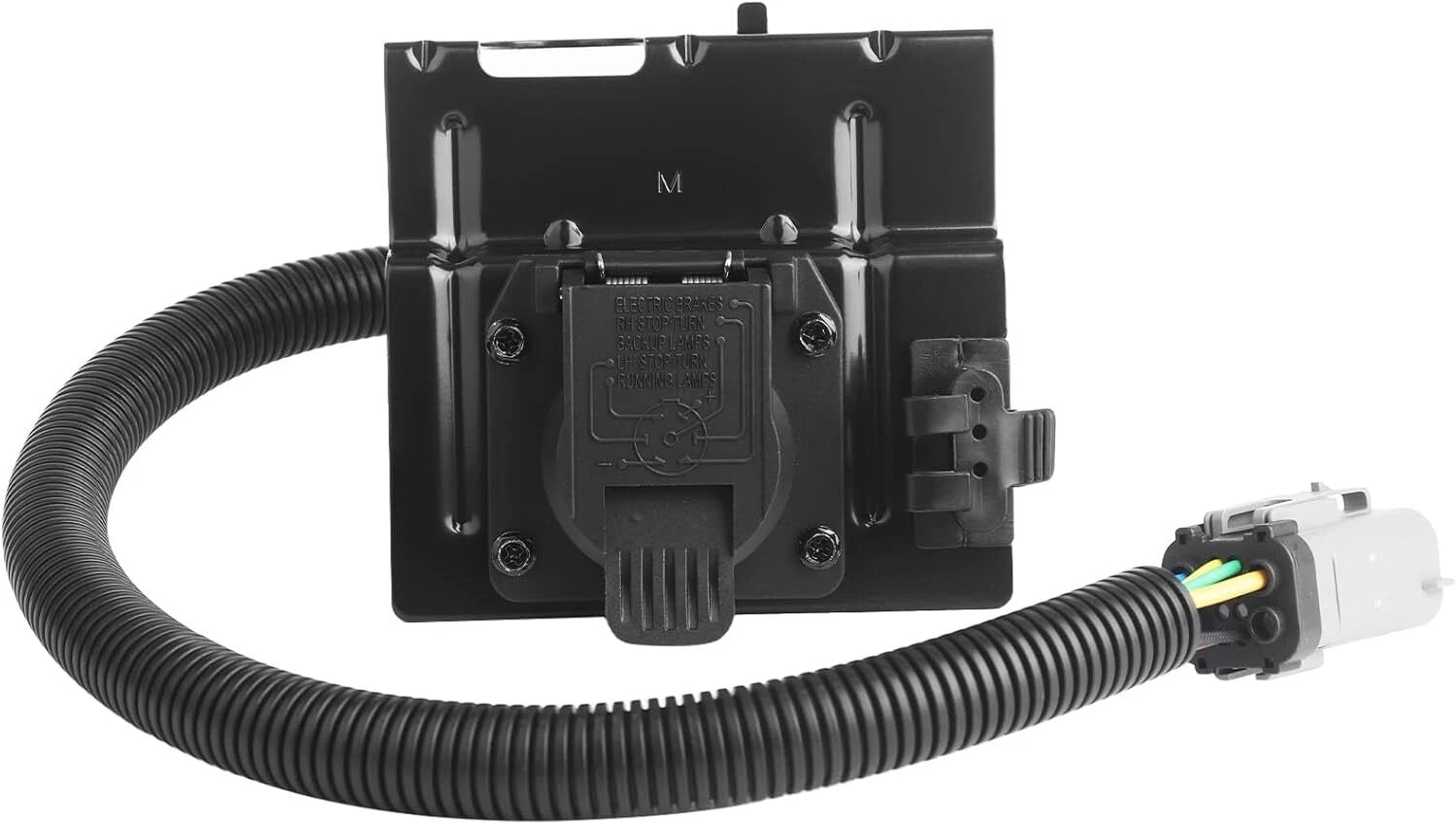 4 & 7 Pin Tow Trailer Hitch Wiring Plug Assembly for Ford F-250 F-350 (1999–2001)