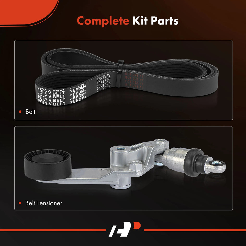 Serpentine Belt Drive Component Kit for Toyota Corolla Matrix (2003-2008)
