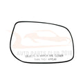 Right Side View Mirror Glass with Plate for Toyota Yaris (2007–2012)