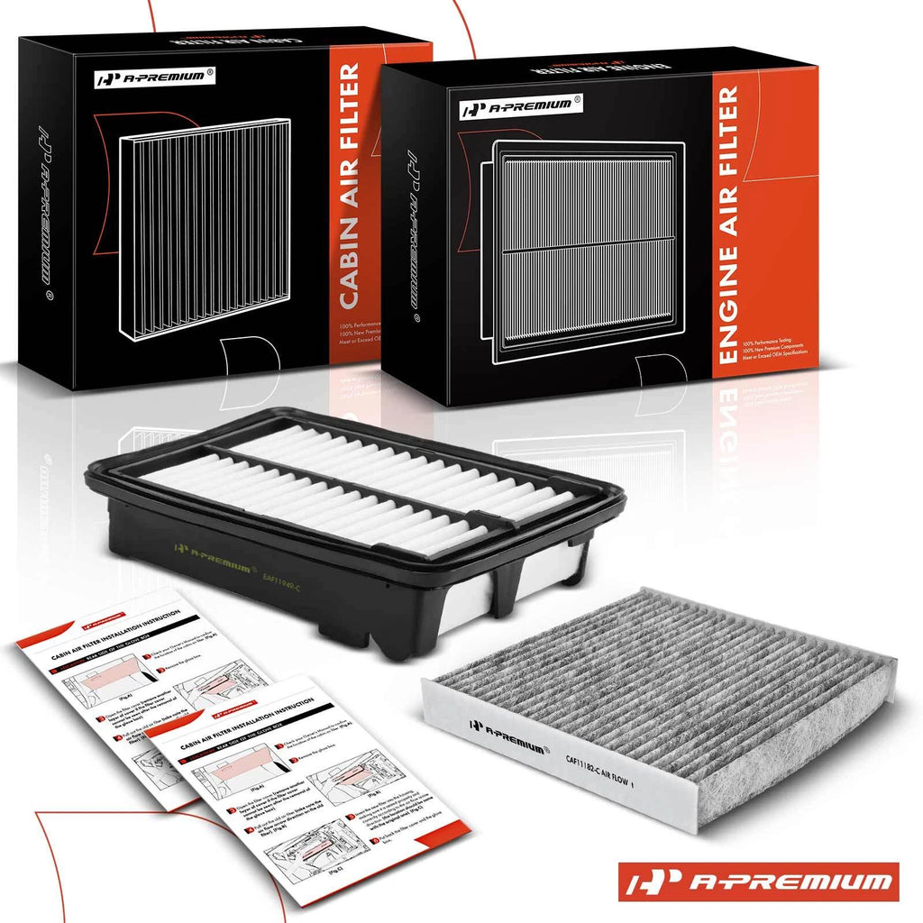Engine & Cabin Air Filter with Activated Carbon for Honda Fit (2015–2020)