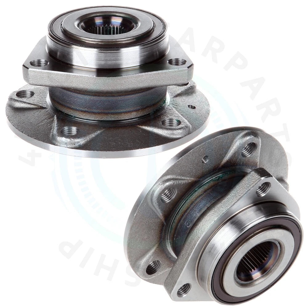 2X Front Wheel Bearing Hub Assembly for Audi A3 (2006–2008) Volkswagen Golf (2006–2008)