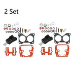 Set of 2 Carburetor Rebuild Kits for Johnson Evinrude (0439076, 439076, 435443)