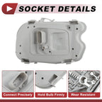 Left Rear 7-Pin Tail Light Holder for Audi A6 (2006–2008) 4F5945221C