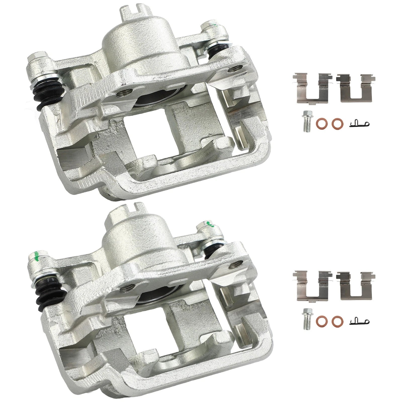 Set of 2 Rear Brake Calipers with Bracket for Honda Odyssey (2011–2017)