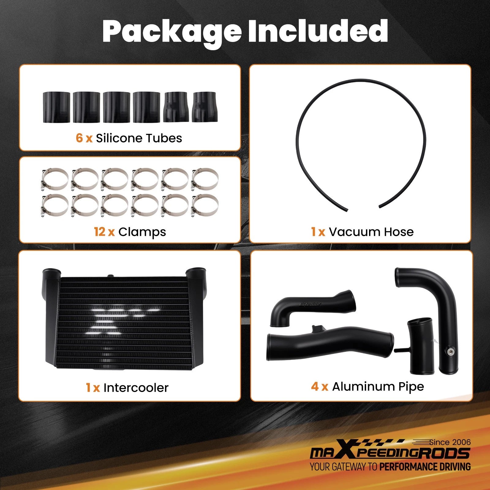 Front Mount Intercooler Kit for Toyota 86/Scion FR-S (2013–2021) Tube and Fin