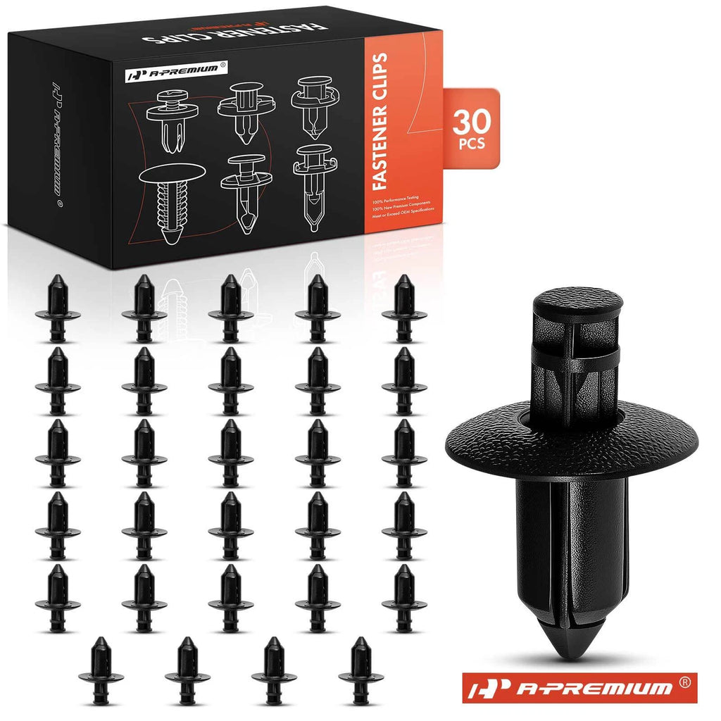 30Pcs 11mm Nylon Cowl Vent Panel Trim Retaining Clips for Toyota Lexus (-)