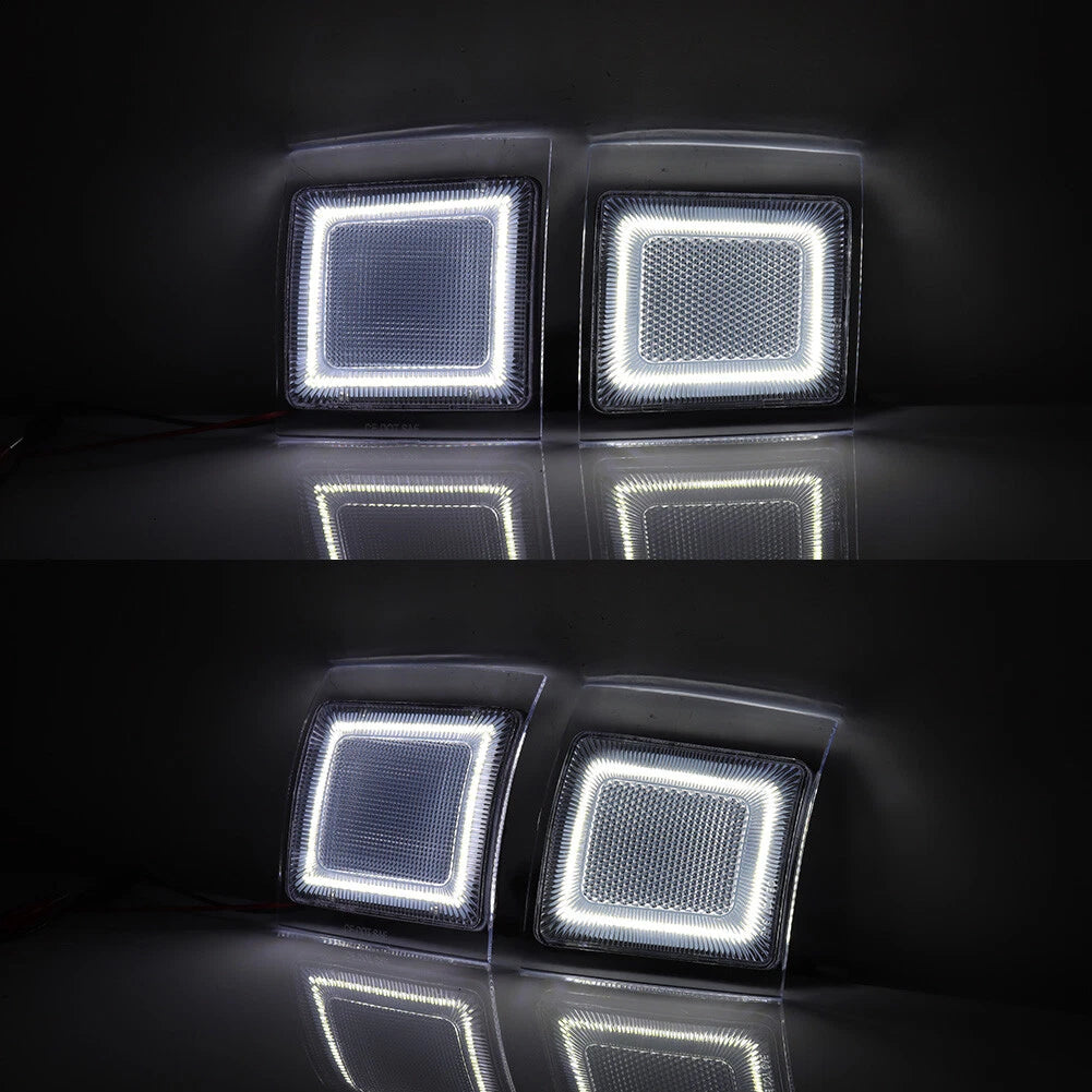 Clear White LED Front Side Marker Light for Chevy C/K 1500 2500 3500 (1994–1998)