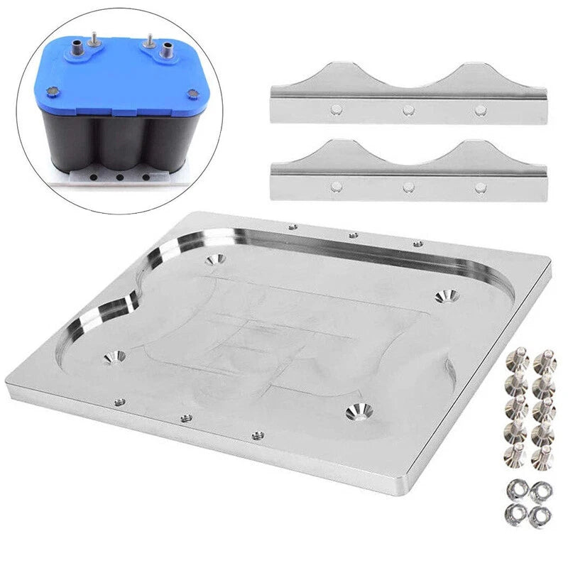 Battery Bracket Relocation Hold Down Tray Kit for Optima 34/78
