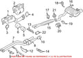 Exhaust Bracket for BMW 128i 318i 318is 318ti 325i 325xi 328i (2008–2013)