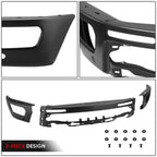 Front Bumper Face Bar for Ford Ranger (2019–2024) - Black Steel, Parking Sensor Hole