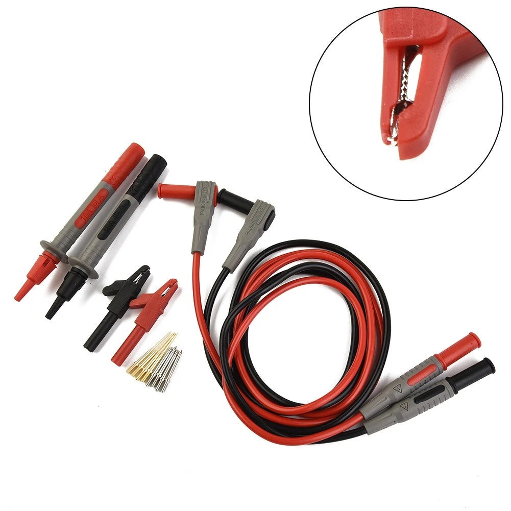 12-In-1 Digital Multimeter Test Leads with Clips for Automotive Use