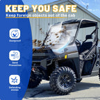 Clear Front Vented Windshield for Polaris Ranger XP 500/700/800/570 (2005–2023)