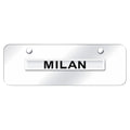 Chrome Name on Chrome Mini License Plate - Officially Licensed for Mercury Milan