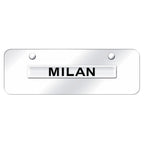 Chrome Name on Chrome Mini License Plate - Officially Licensed for Mercury Milan