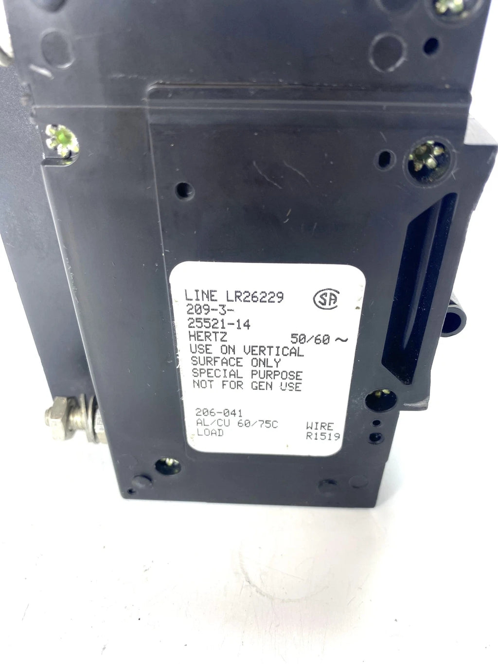 3 Pole Circuit Breaker for Airpax LR26229-209-3-25521-14 (240V)