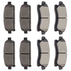 Set of 4 Ceramic Brake Pads for Chevrolet Cruze (2011–2013)