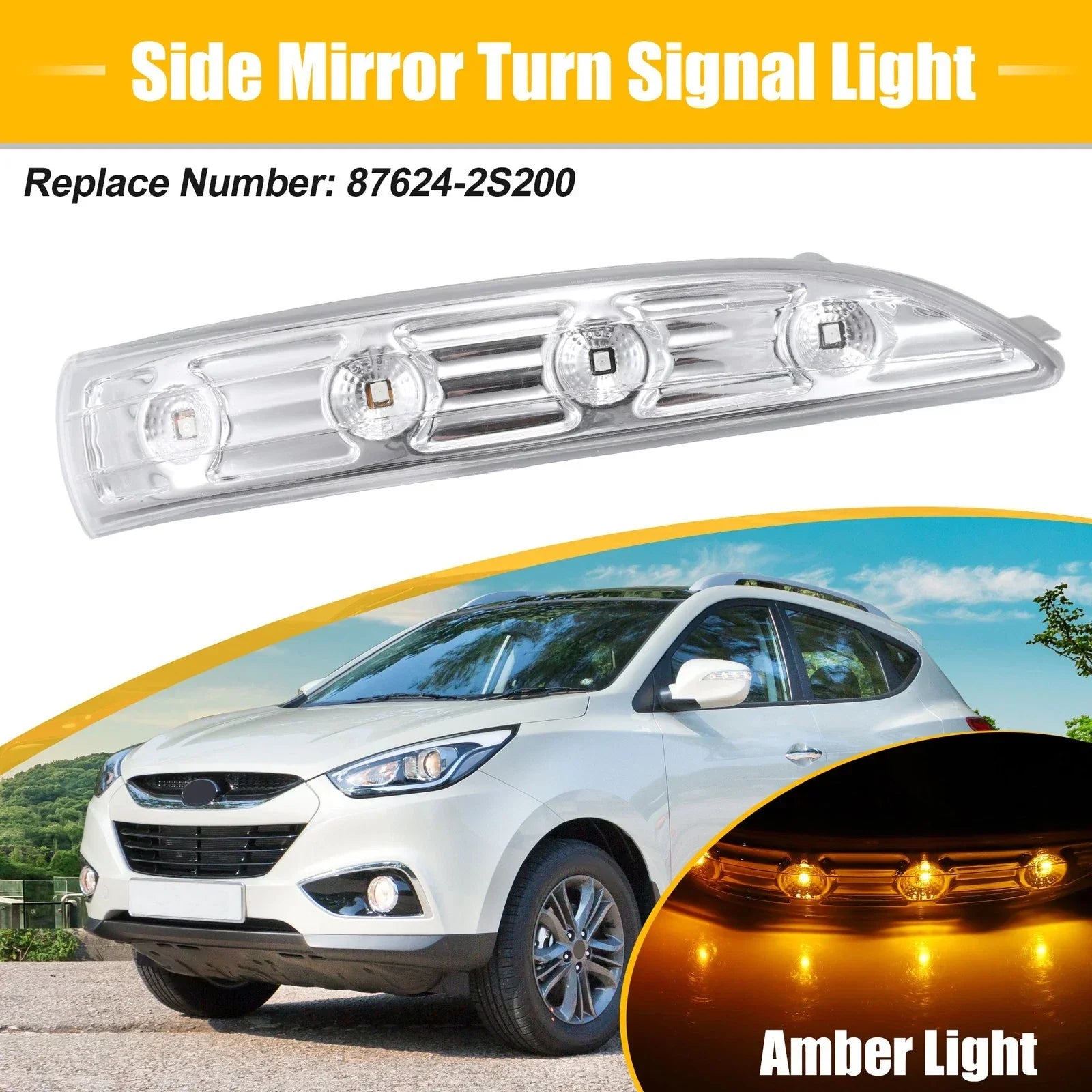 Right Side Mirror LED Turn Signal Light for Hyundai Tucson (2010-2011)