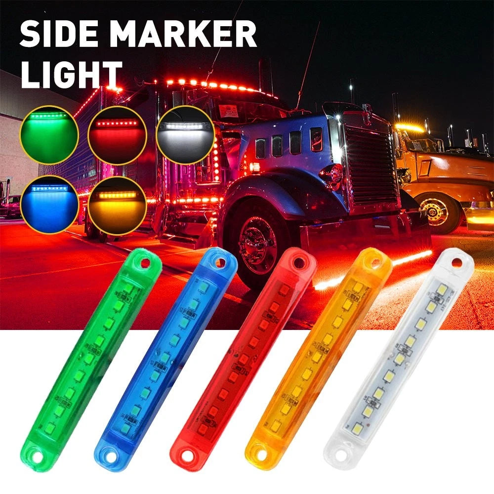 Sealed LED Side Marker Lights for Car Truck Trailer Lorry (12V)