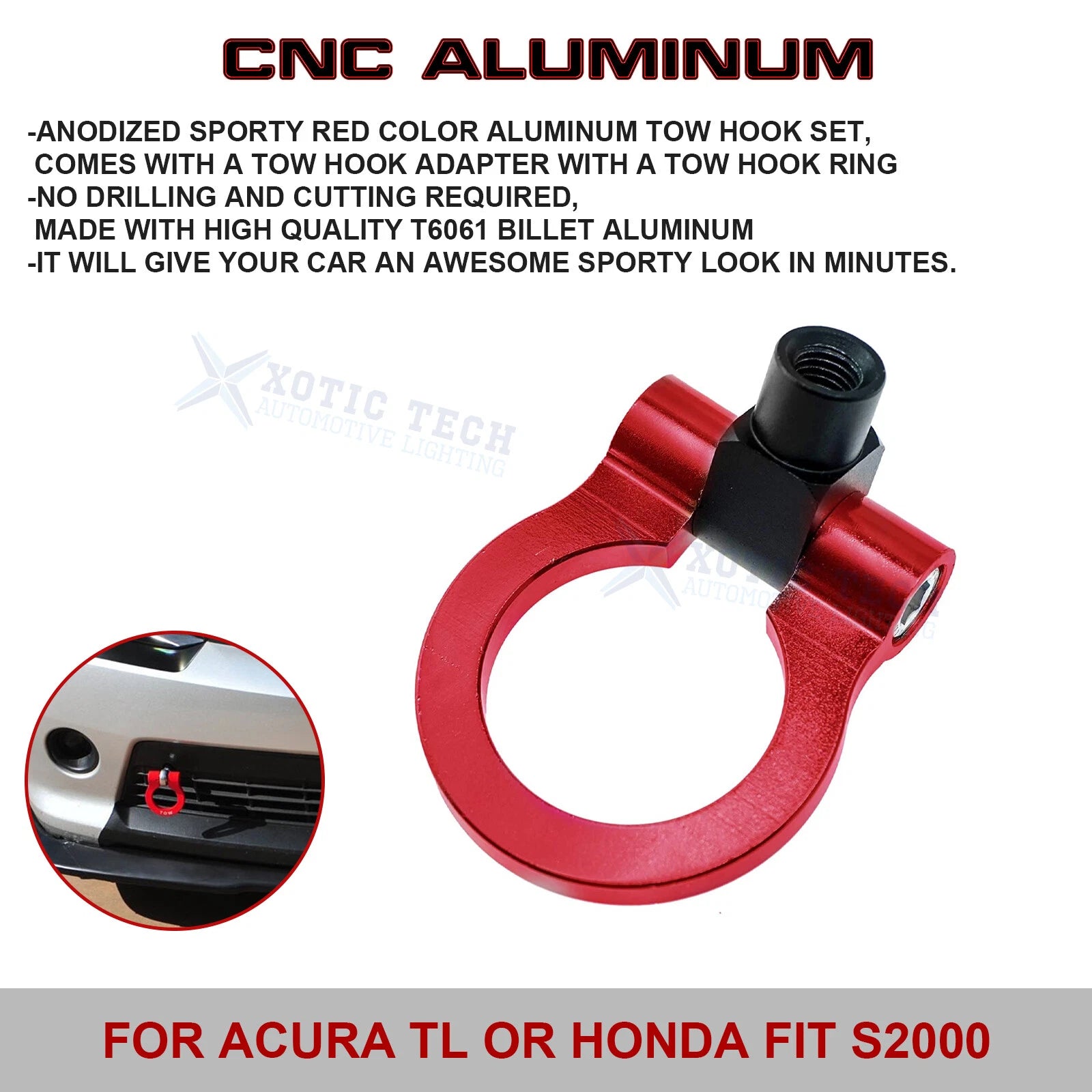 Tow Hook Ring for Honda Fit, Acura TL (2006-2008)