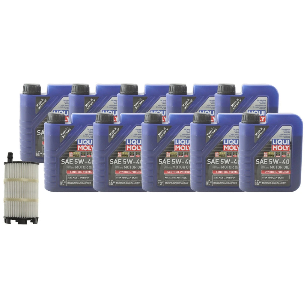 Liqui Moly Synthoil Premium 5W-40 Engine Oil Change Kit for Audi RS4 S8 (2001–2020)