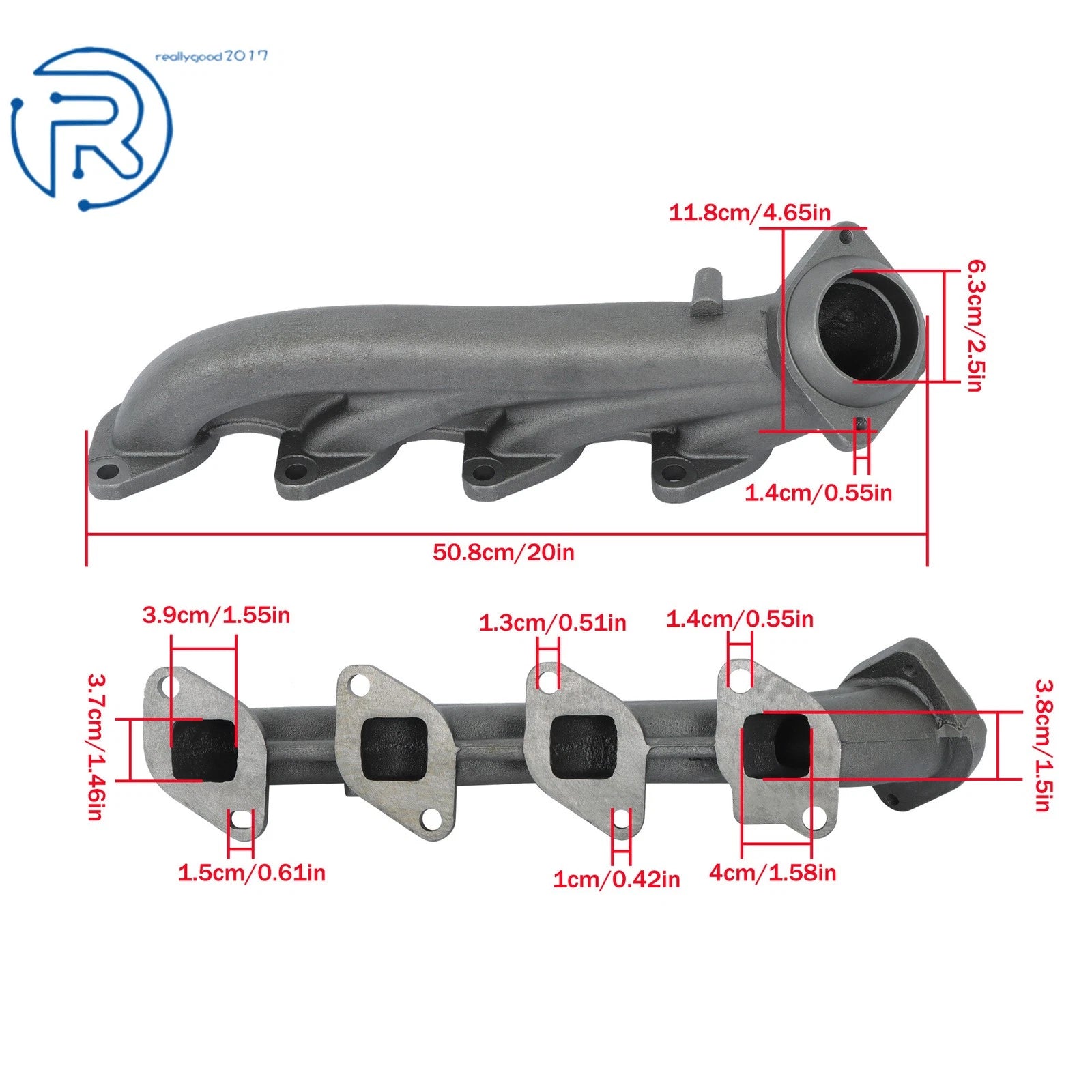 Left Side Exhaust Manifold for Ford F-150 F-250 F-350 Super Duty V8 (2011–2016) 674-987