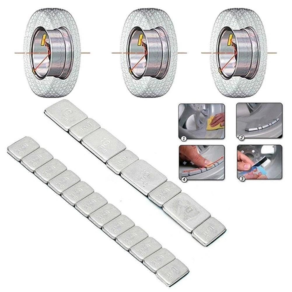 60g Galvanized Iron Wheel Balance Weights for Cars Motorcycles (No Cutting)