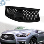 Front Bumper Upper Grille Black Gloss for Infiniti QX60 (2016–2020)