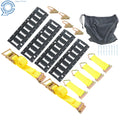 Set of 4 Tie-Down E Track Rails with 10' Ratchet Straps for Van