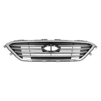 Replacement Black/Silver Chrome/Ready to Paint Polypropylene Front Grille