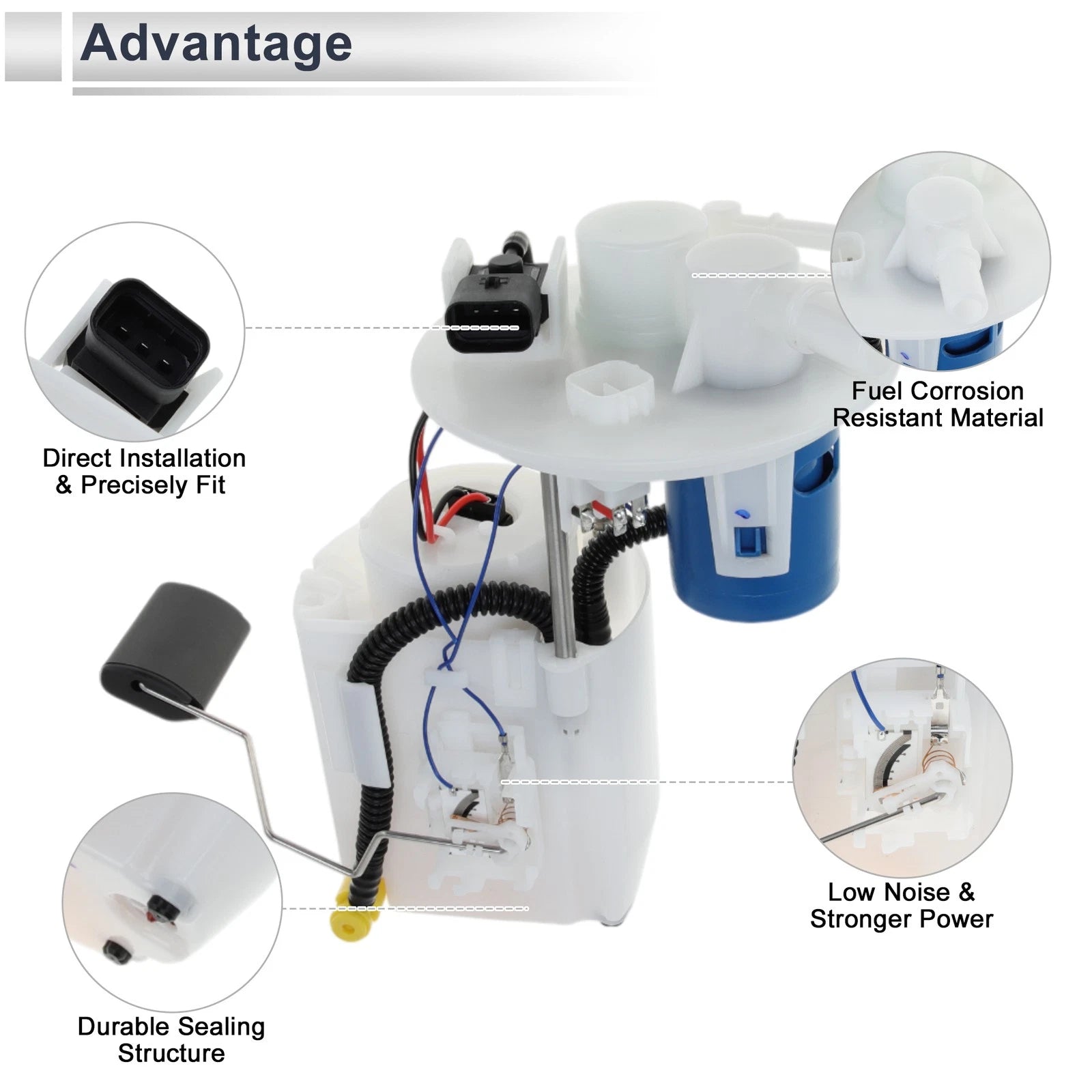 Fuel Pump Assembly for Hyundai Elantra Coupe Elantra GT (2013) No. 31110A5600