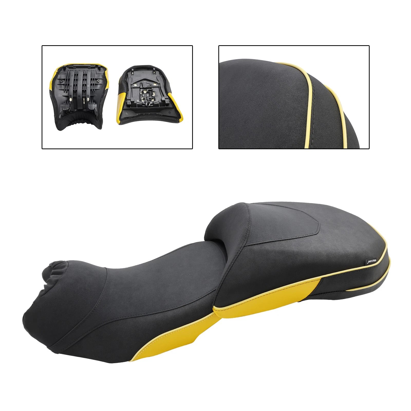 Front Rear Seat Cushion for BMW R1200GS R1250GS (2014–2018) - Yellow