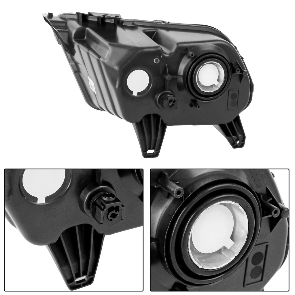 Front Pair Black Headlights for Ford Mustang (2010-2014)