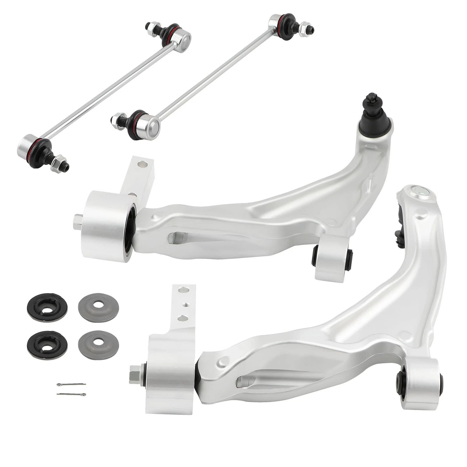 Set of 4 Front Suspension Lower Control Arms Sway Bar Kit for Acura MDX (2007–2013)