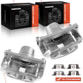 Pair Front Brake Calipers with Brackets for Subaru Impreza (1997–2001)