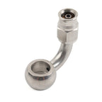 10.2mm Stainless Steel AN-3 90 Degree Eye Banjo Hose Ends for Motorcycle