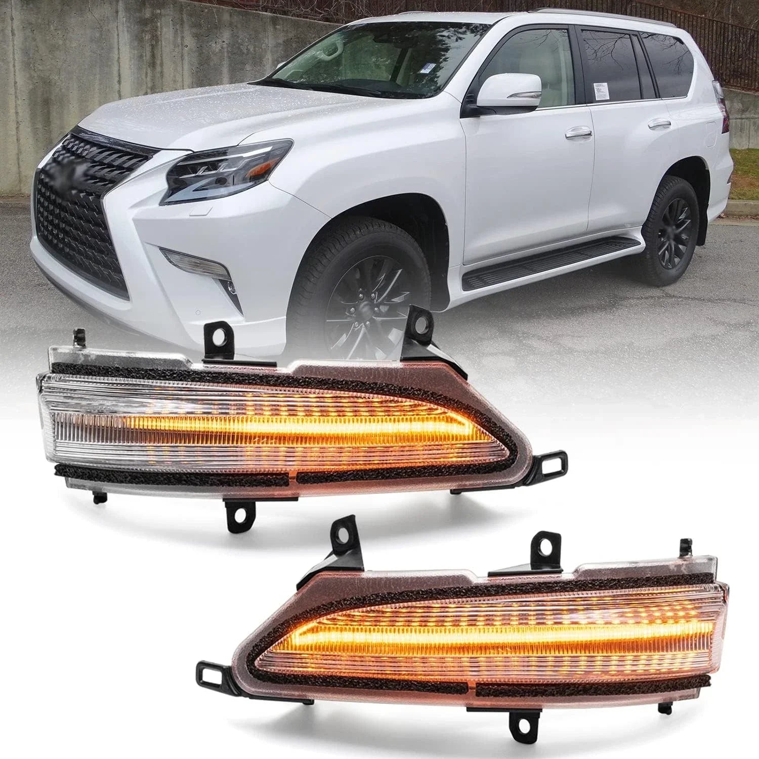 Dynamic Wing Mirror Blinker Turn Signal Lights for Lexus GX (2009–2023)